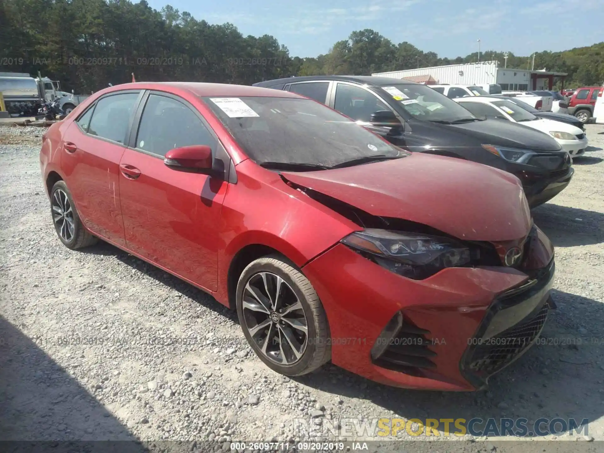 1 Photograph of a damaged car 2T1BURHE6KC176626 TOYOTA COROLLA 2019