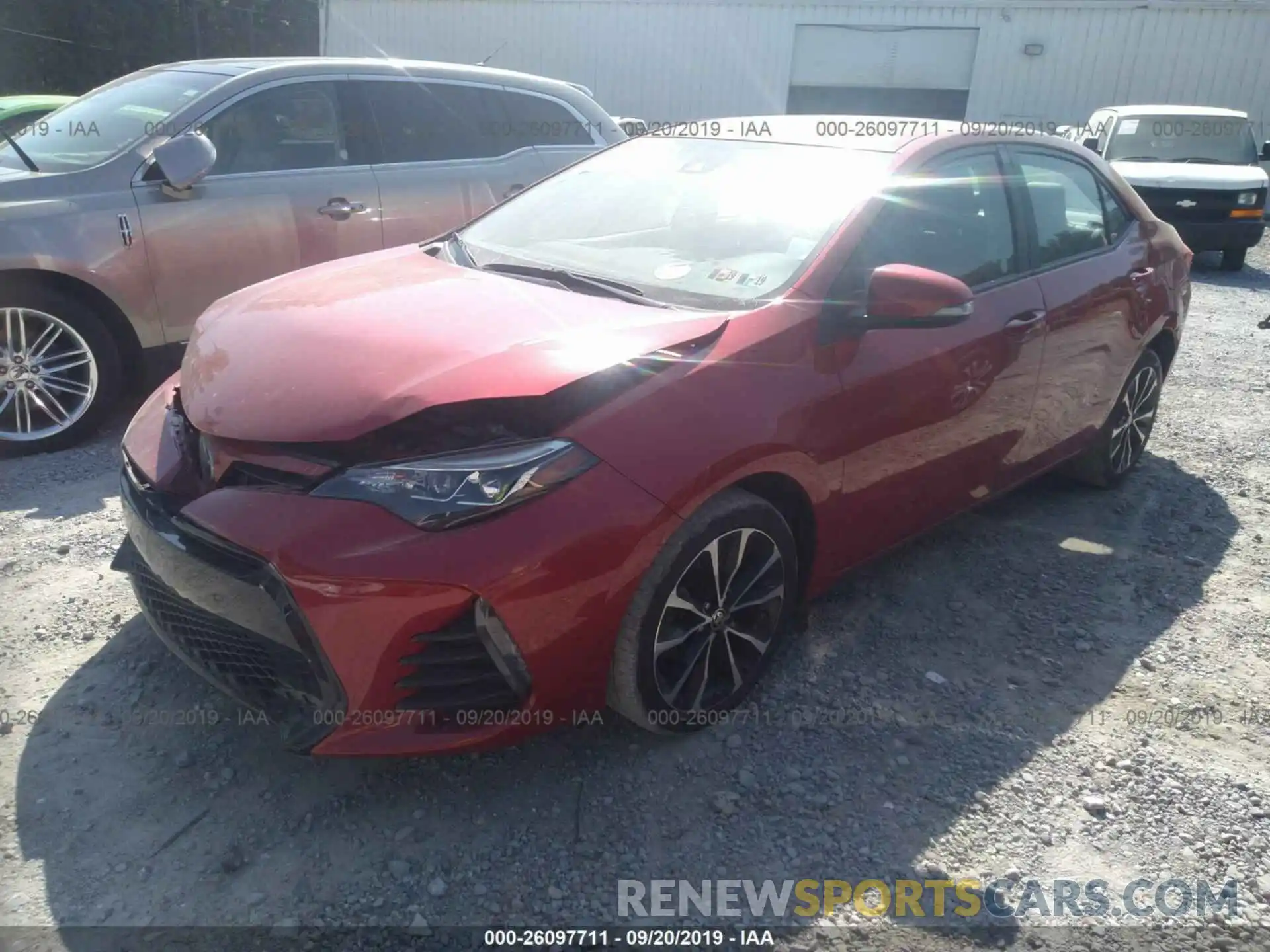 2 Photograph of a damaged car 2T1BURHE6KC176626 TOYOTA COROLLA 2019