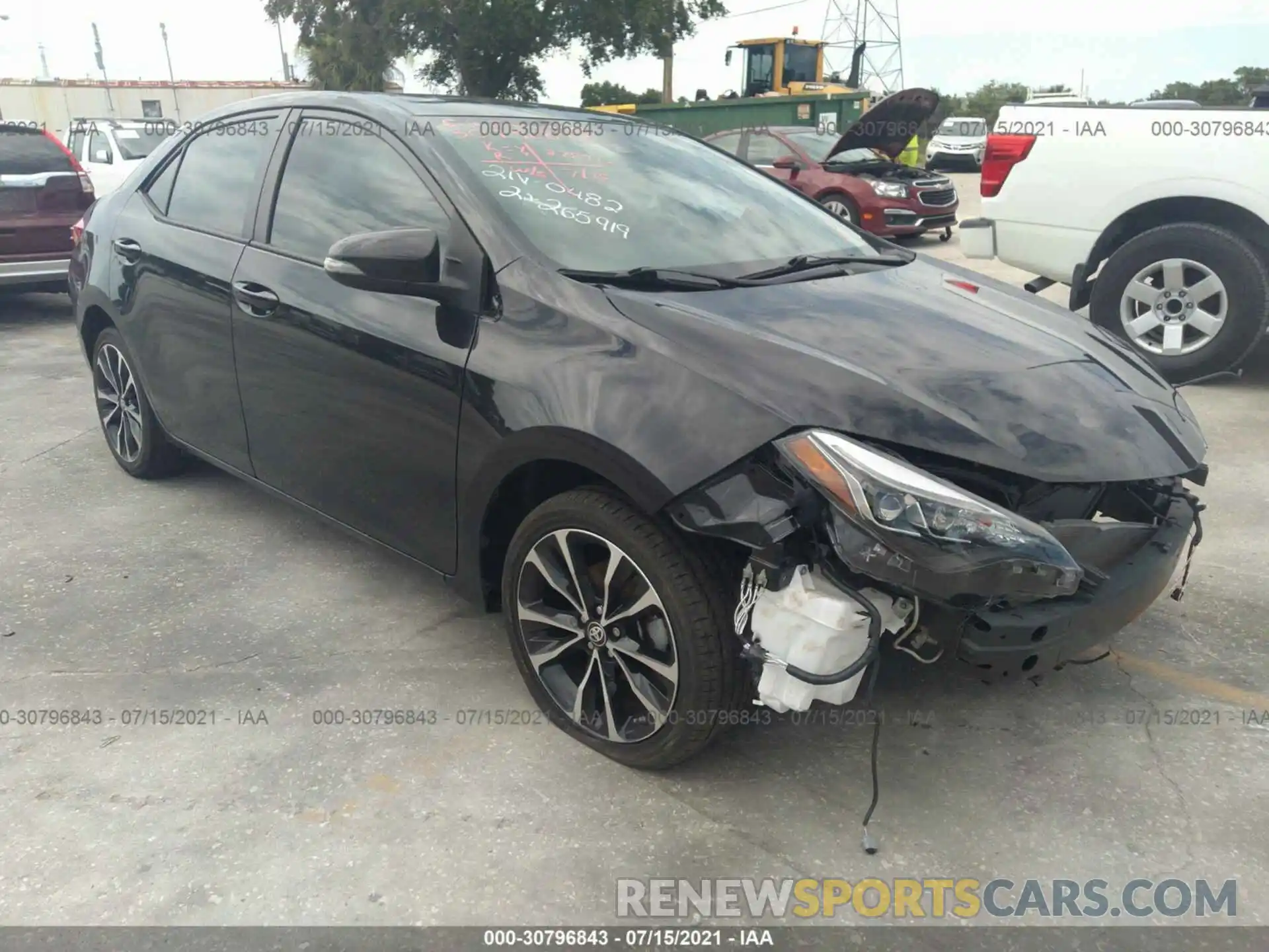 1 Photograph of a damaged car 2T1BURHE6KC176741 TOYOTA COROLLA 2019