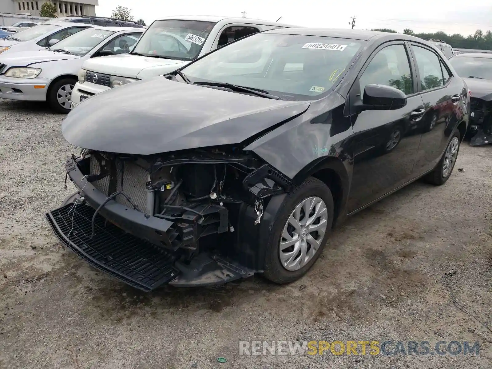 2 Photograph of a damaged car 2T1BURHE6KC177467 TOYOTA COROLLA 2019