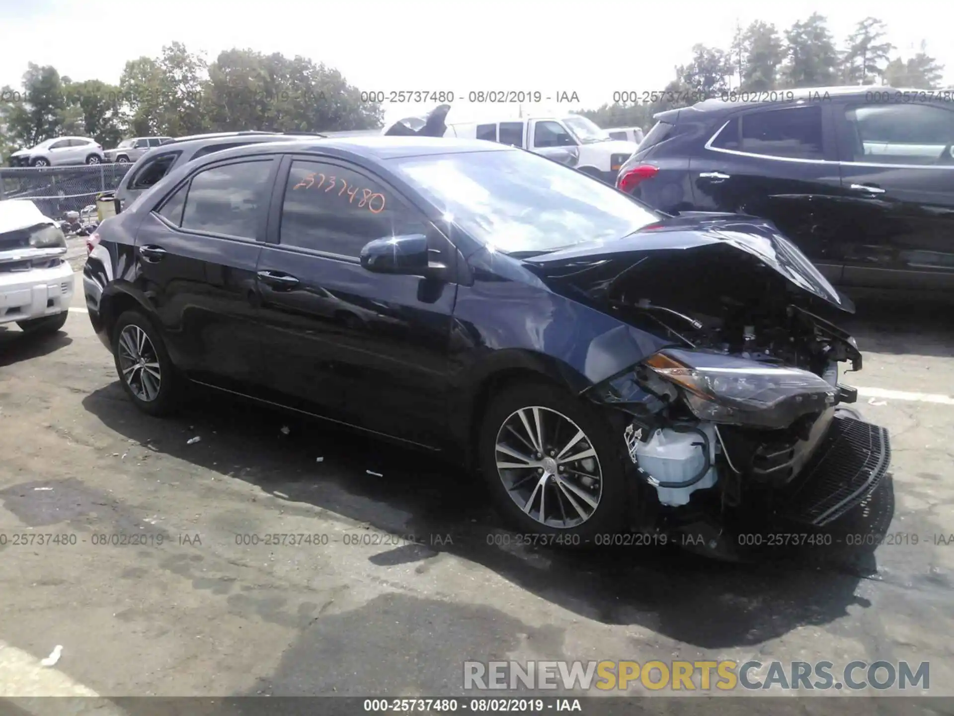 1 Photograph of a damaged car 2T1BURHE6KC177548 TOYOTA COROLLA 2019