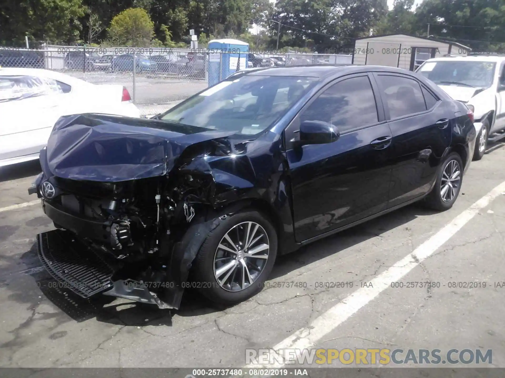 2 Photograph of a damaged car 2T1BURHE6KC177548 TOYOTA COROLLA 2019