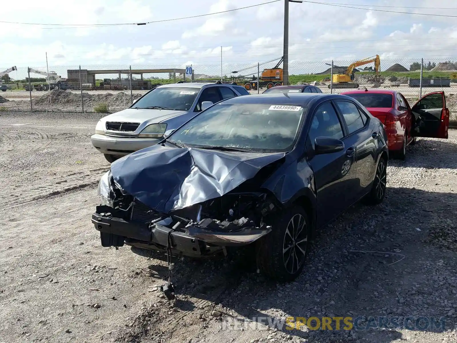 2 Photograph of a damaged car 2T1BURHE6KC177677 TOYOTA COROLLA 2019