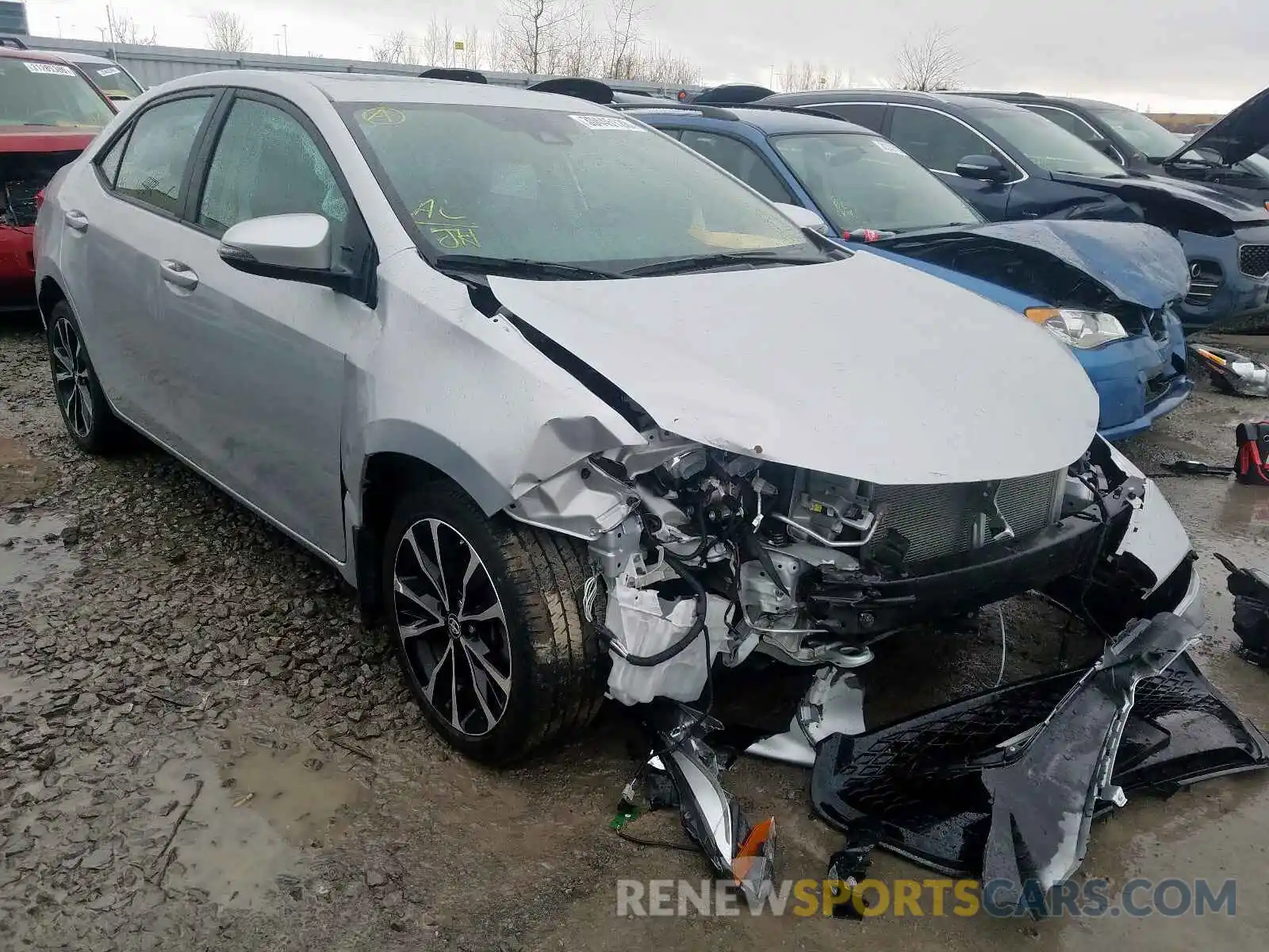 1 Photograph of a damaged car 2T1BURHE6KC177761 TOYOTA COROLLA 2019