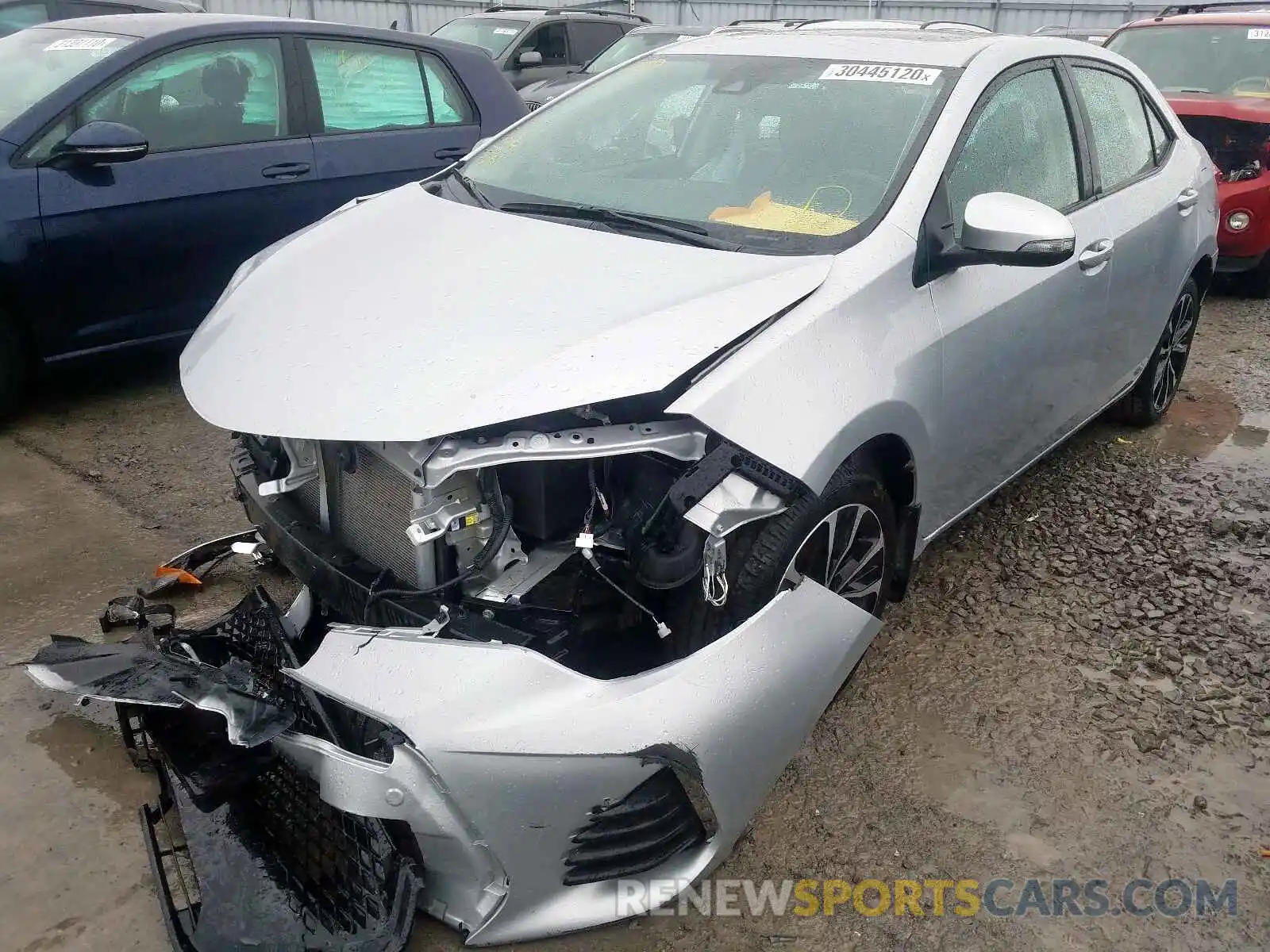 2 Photograph of a damaged car 2T1BURHE6KC177761 TOYOTA COROLLA 2019