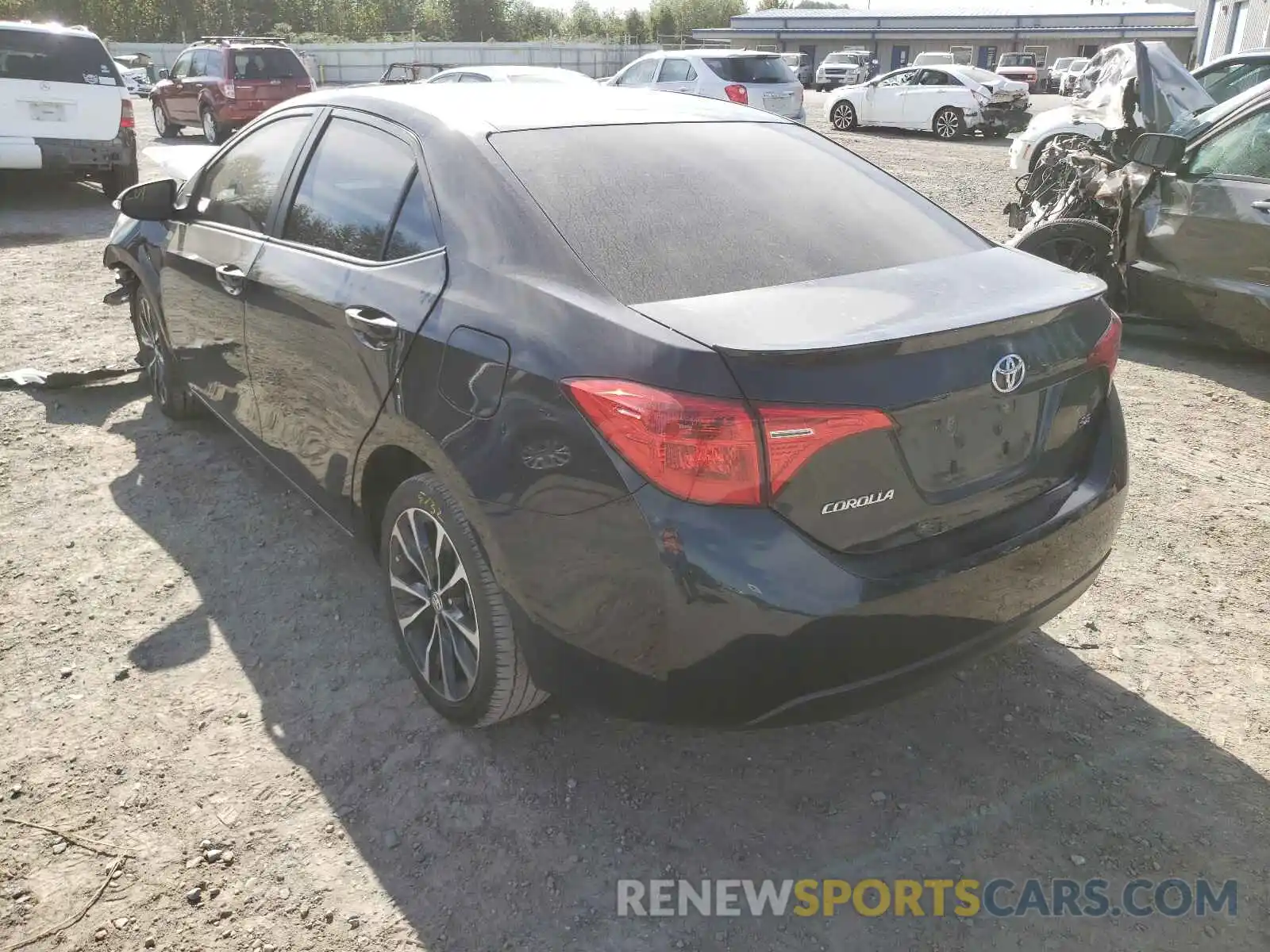 3 Photograph of a damaged car 2T1BURHE6KC177825 TOYOTA COROLLA 2019