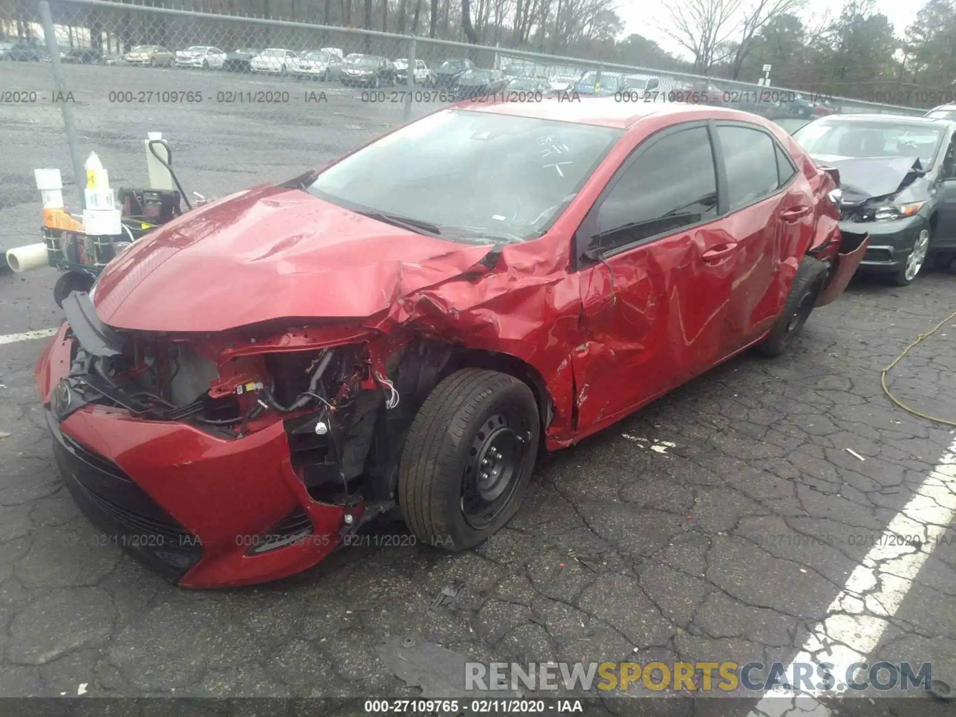 2 Photograph of a damaged car 2T1BURHE6KC178490 TOYOTA COROLLA 2019