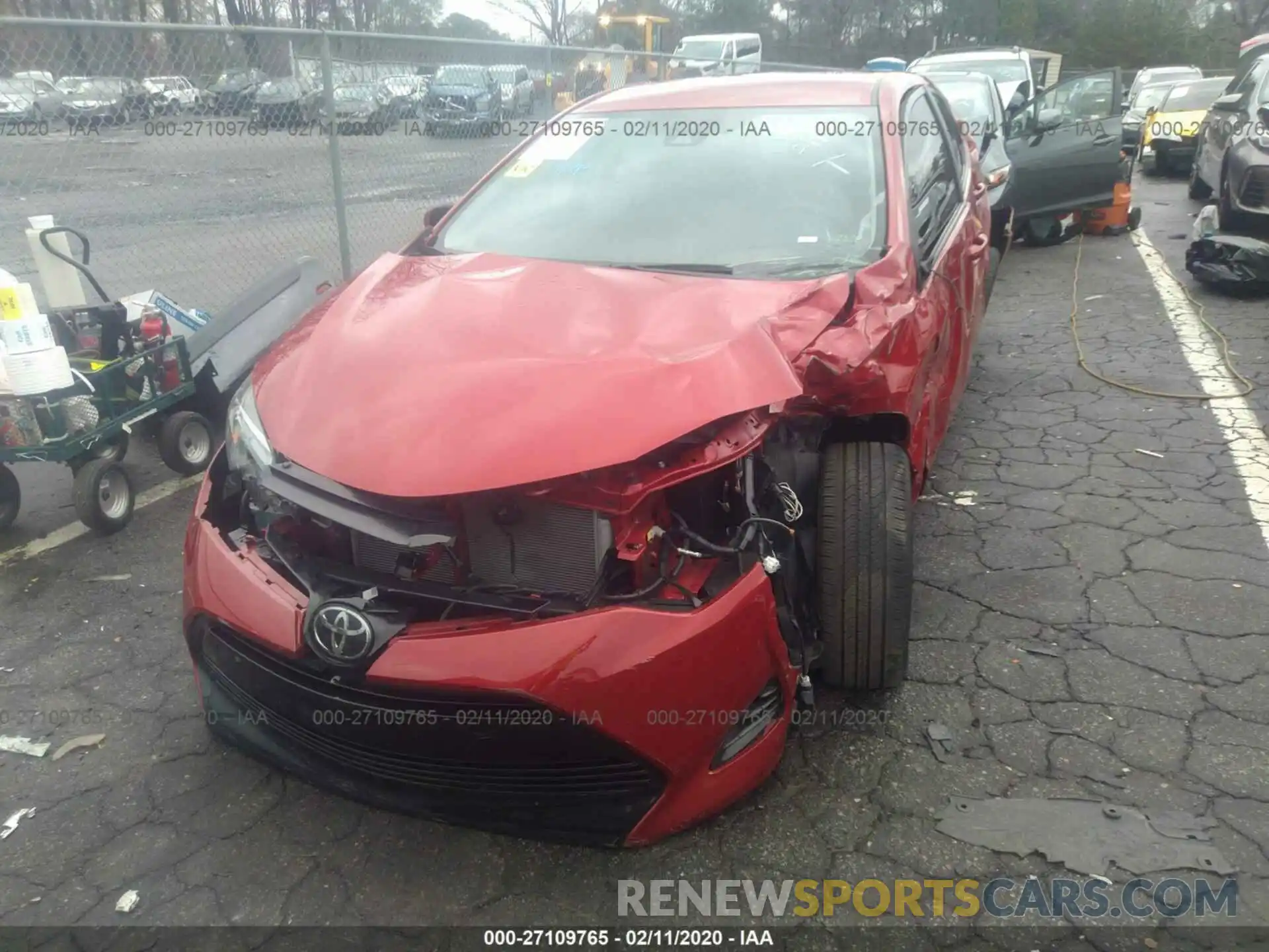 6 Photograph of a damaged car 2T1BURHE6KC178490 TOYOTA COROLLA 2019