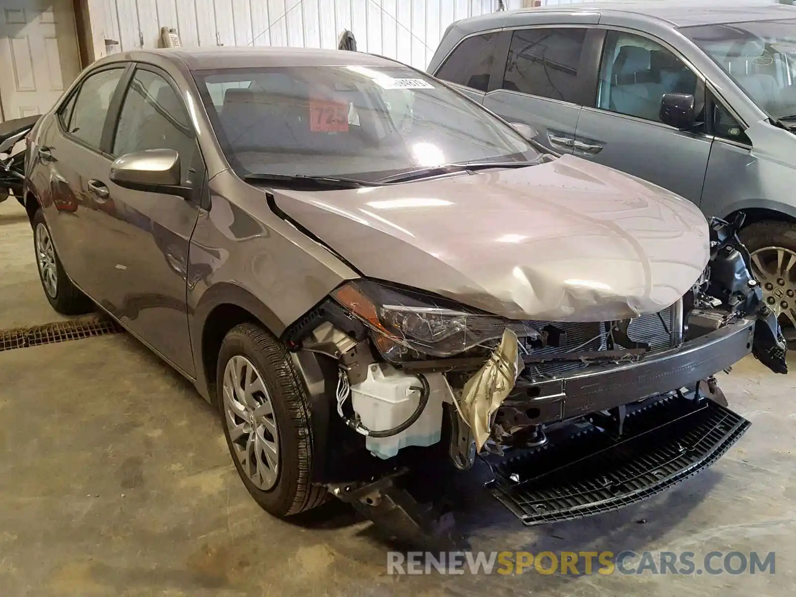 1 Photograph of a damaged car 2T1BURHE6KC178585 TOYOTA COROLLA 2019