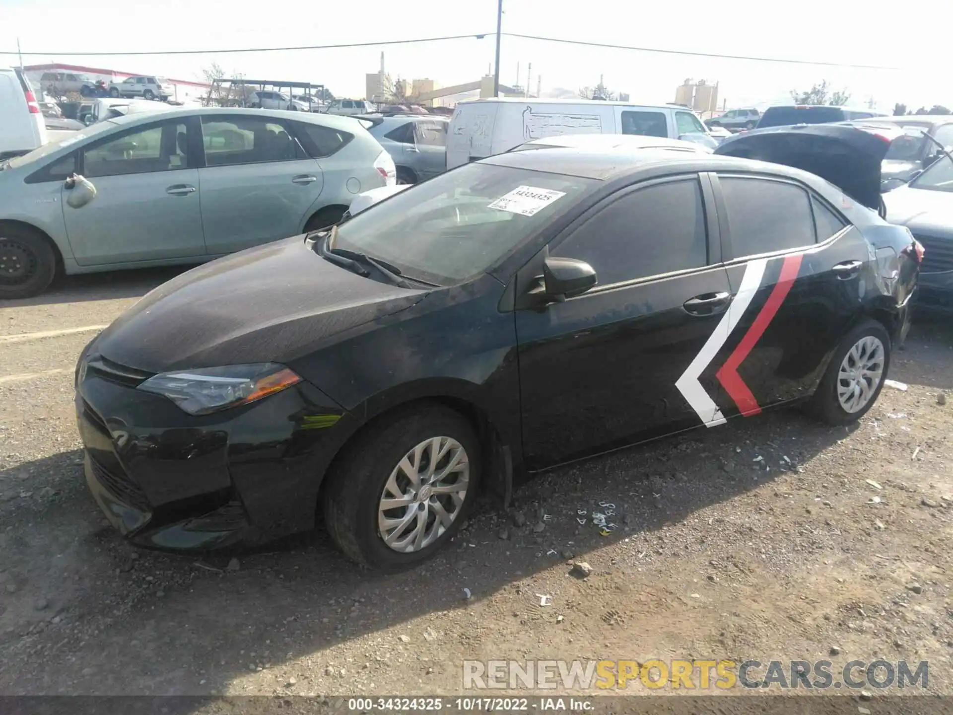 2 Photograph of a damaged car 2T1BURHE6KC179574 TOYOTA COROLLA 2019