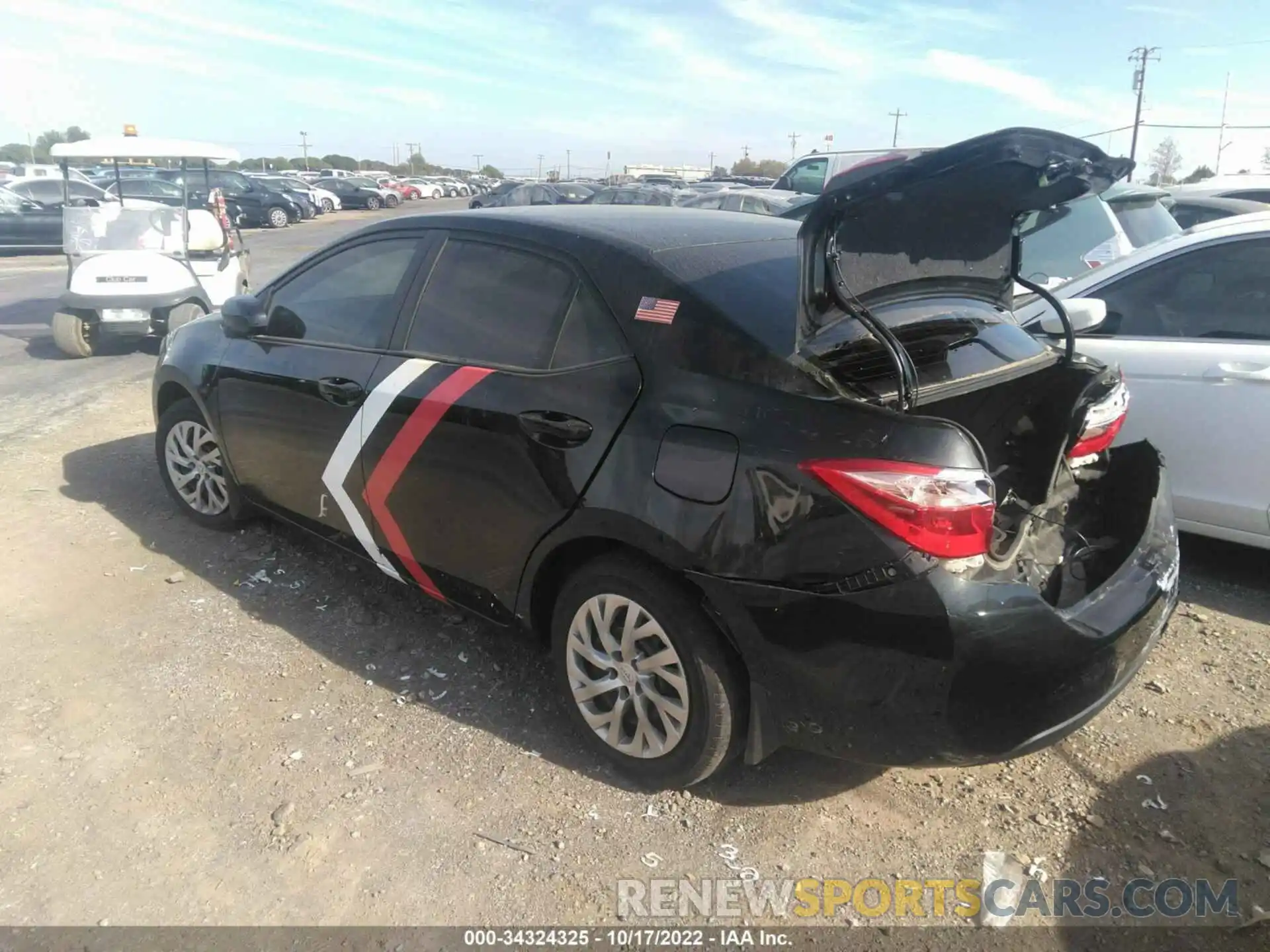 3 Photograph of a damaged car 2T1BURHE6KC179574 TOYOTA COROLLA 2019