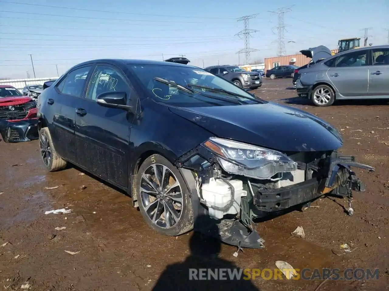 1 Photograph of a damaged car 2T1BURHE6KC179719 TOYOTA COROLLA 2019