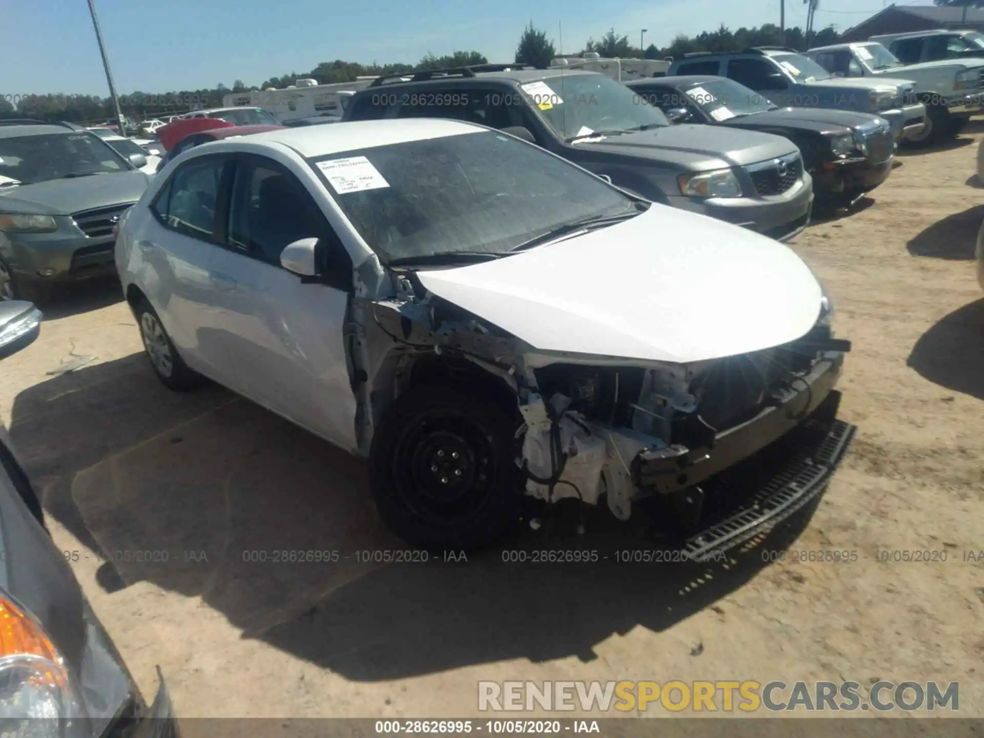 1 Photograph of a damaged car 2T1BURHE6KC179784 TOYOTA COROLLA 2019