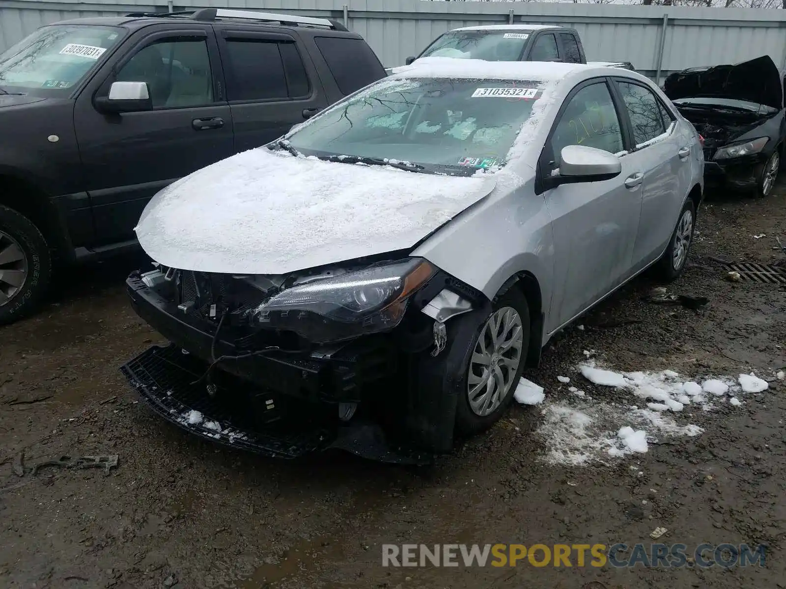 2 Photograph of a damaged car 2T1BURHE6KC180417 TOYOTA COROLLA 2019