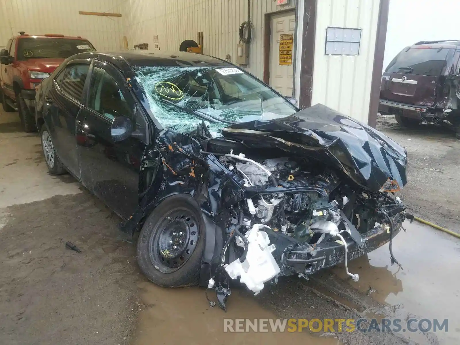 1 Photograph of a damaged car 2T1BURHE6KC180479 TOYOTA COROLLA 2019