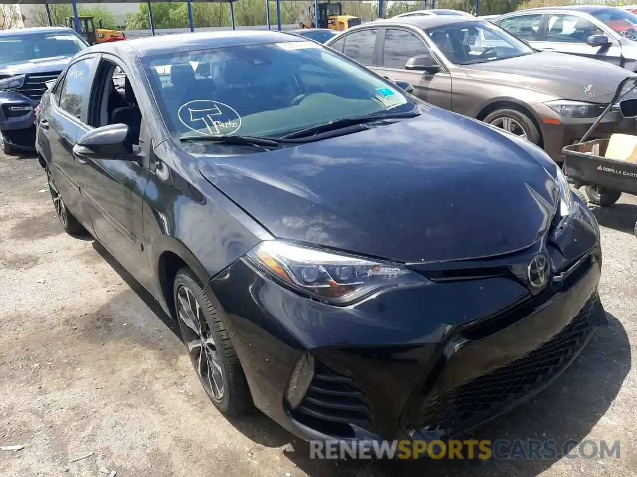 1 Photograph of a damaged car 2T1BURHE6KC181440 TOYOTA COROLLA 2019