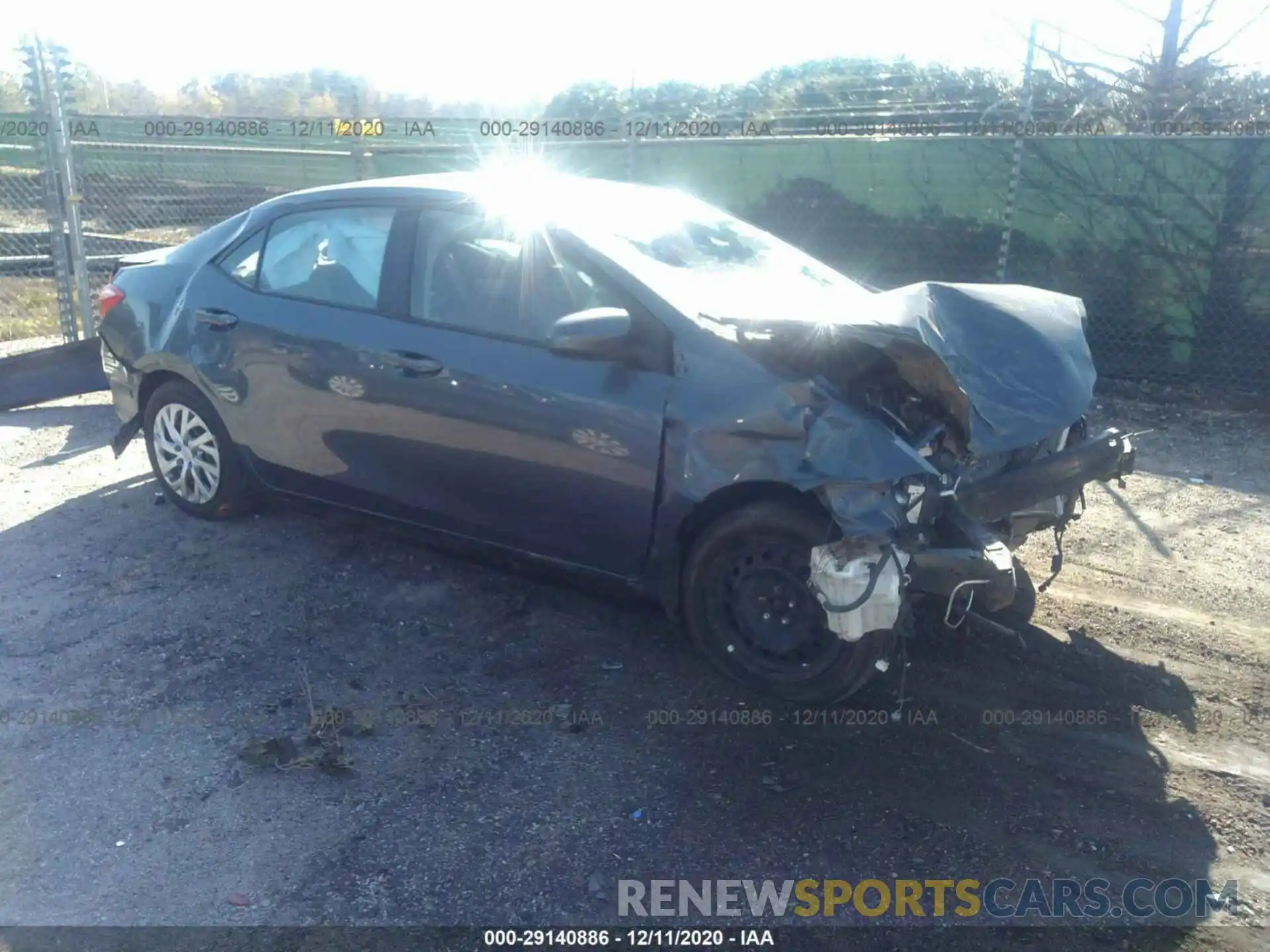 1 Photograph of a damaged car 2T1BURHE6KC181891 TOYOTA COROLLA 2019