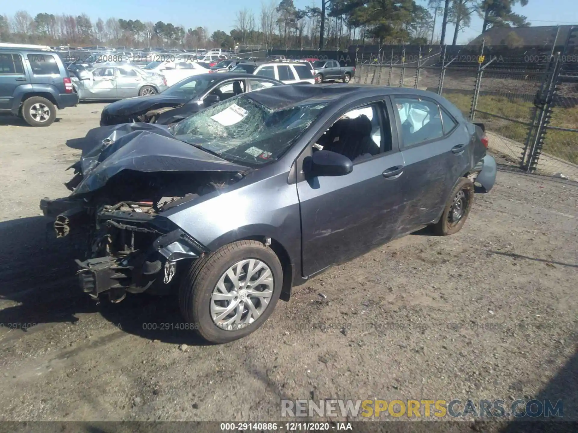 2 Photograph of a damaged car 2T1BURHE6KC181891 TOYOTA COROLLA 2019