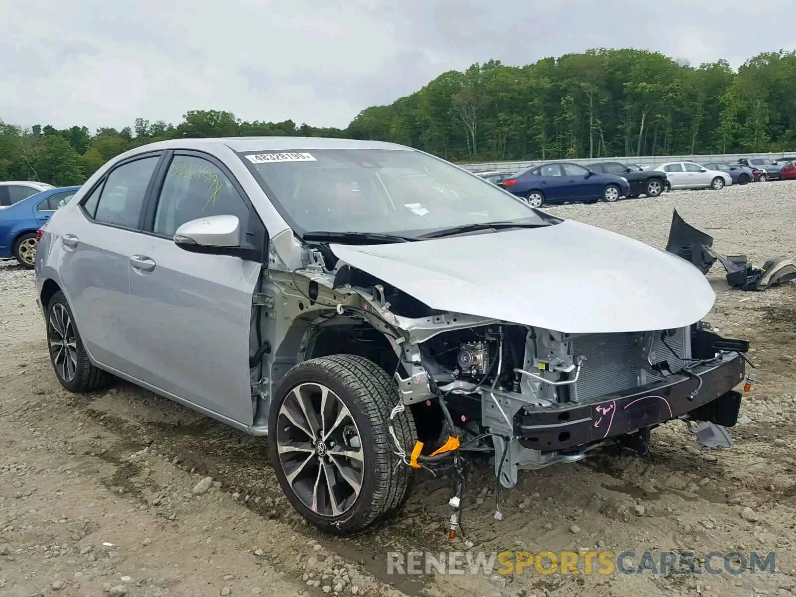 1 Photograph of a damaged car 2T1BURHE6KC182118 TOYOTA COROLLA 2019