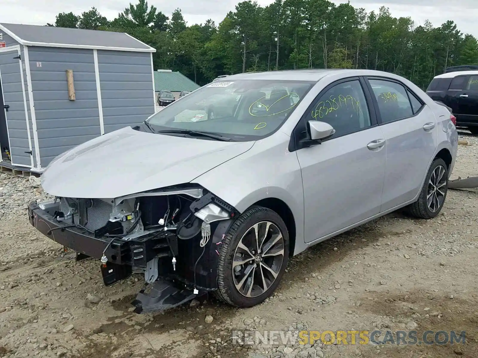 2 Photograph of a damaged car 2T1BURHE6KC182118 TOYOTA COROLLA 2019