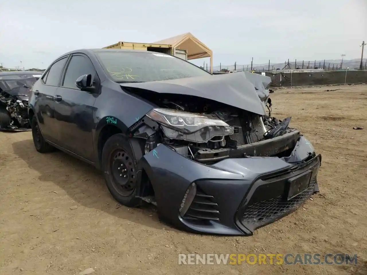 1 Photograph of a damaged car 2T1BURHE6KC182524 TOYOTA COROLLA 2019