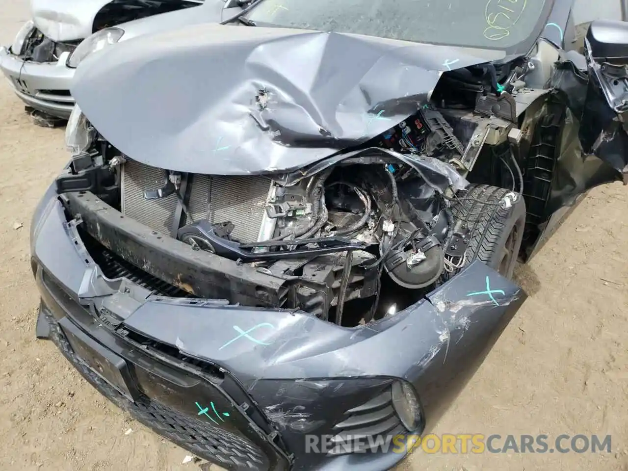 9 Photograph of a damaged car 2T1BURHE6KC182524 TOYOTA COROLLA 2019