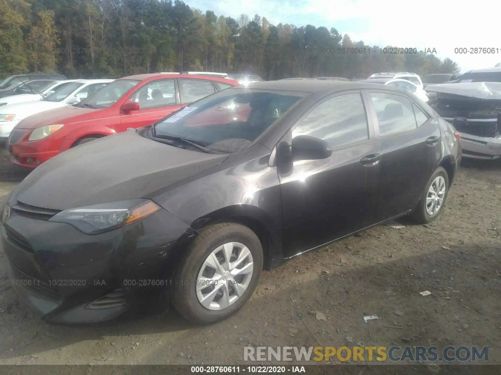 2 Photograph of a damaged car 2T1BURHE6KC184046 TOYOTA COROLLA 2019