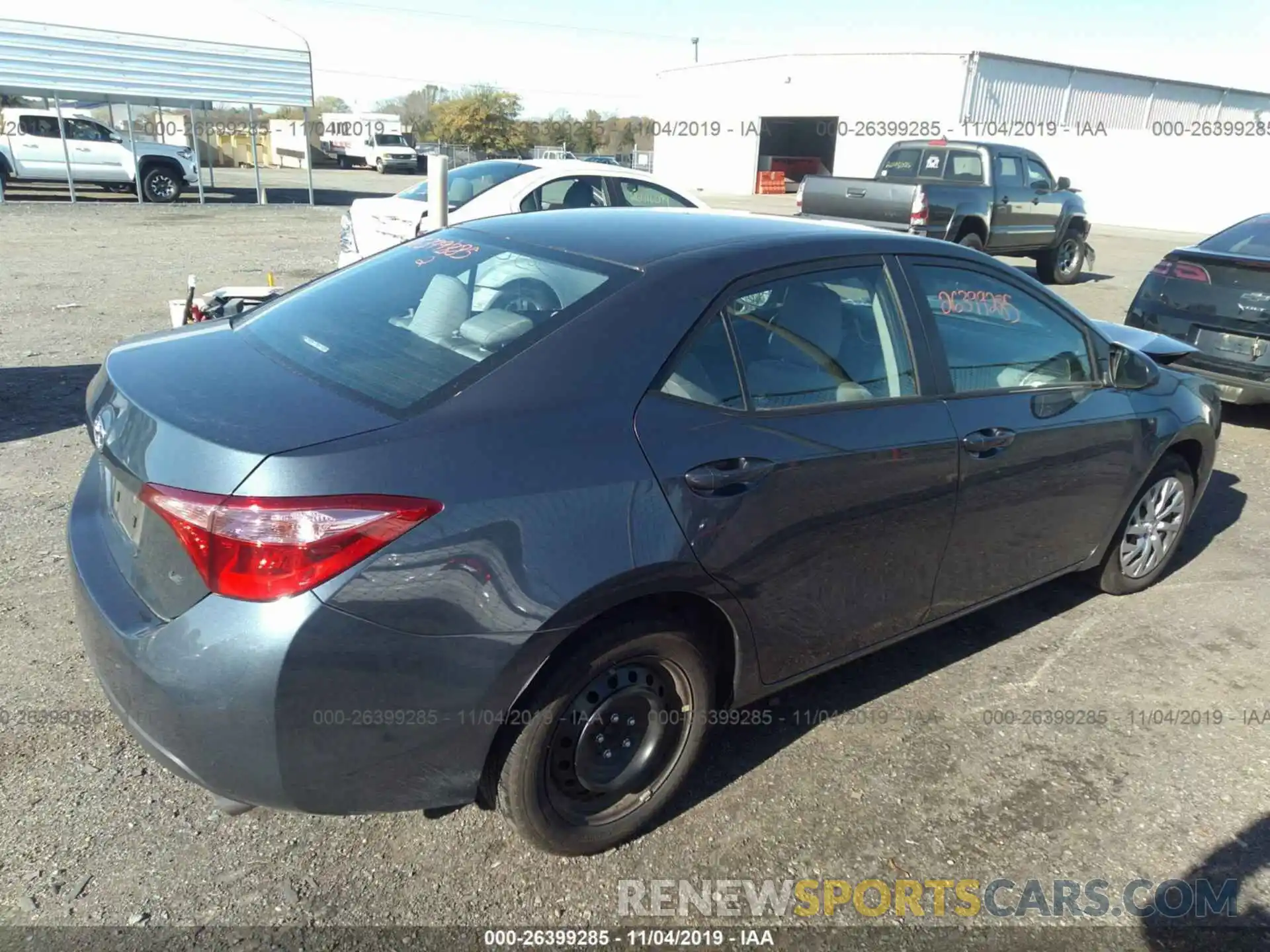 4 Photograph of a damaged car 2T1BURHE6KC184175 TOYOTA COROLLA 2019