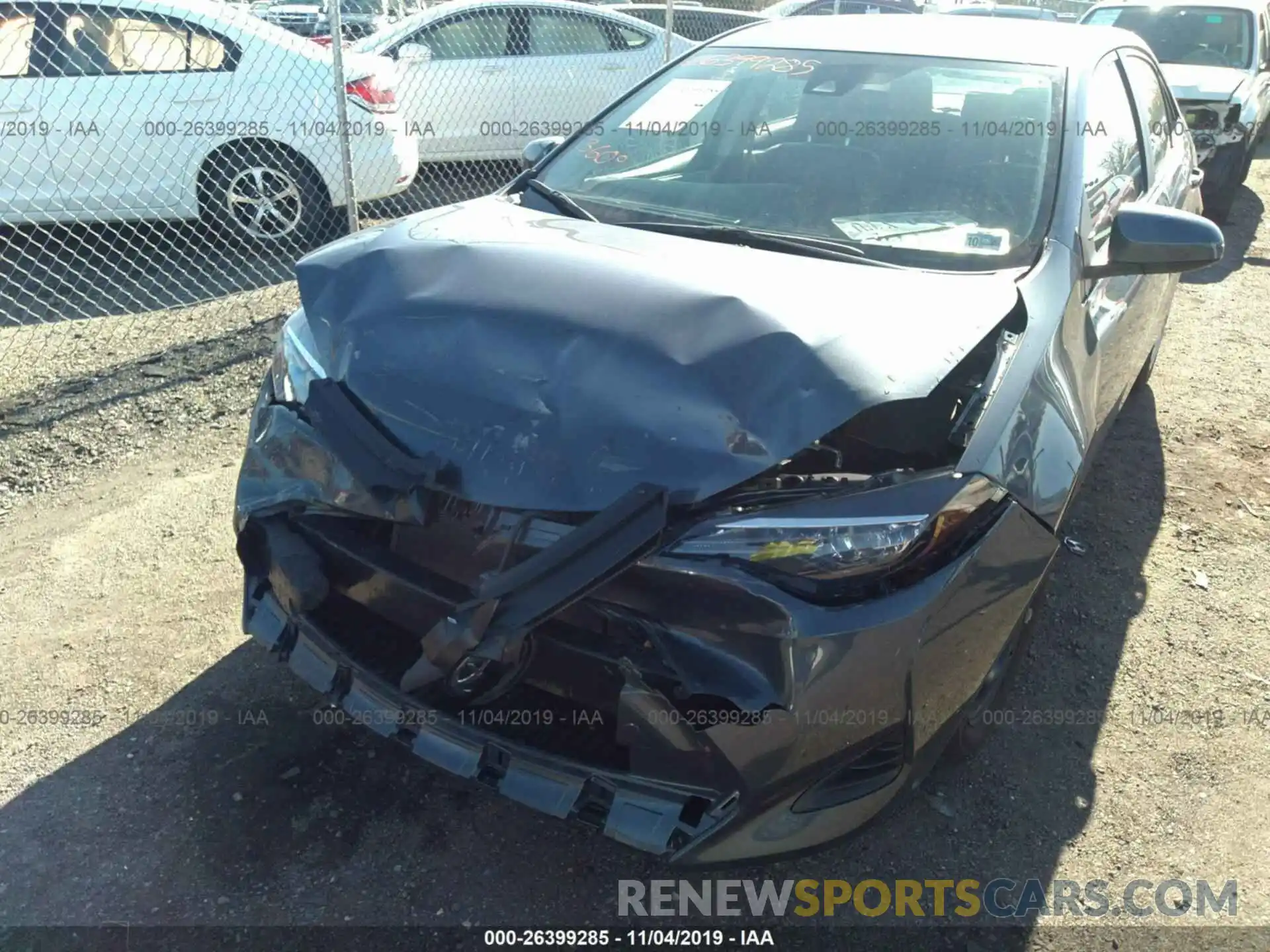 6 Photograph of a damaged car 2T1BURHE6KC184175 TOYOTA COROLLA 2019