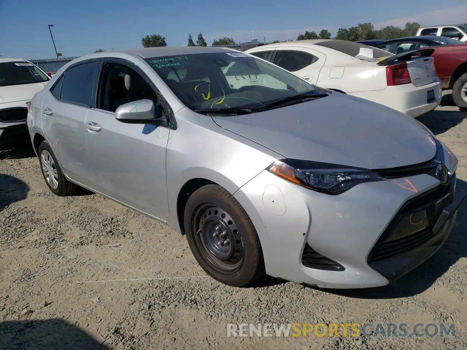 1 Photograph of a damaged car 2T1BURHE6KC184693 TOYOTA COROLLA 2019