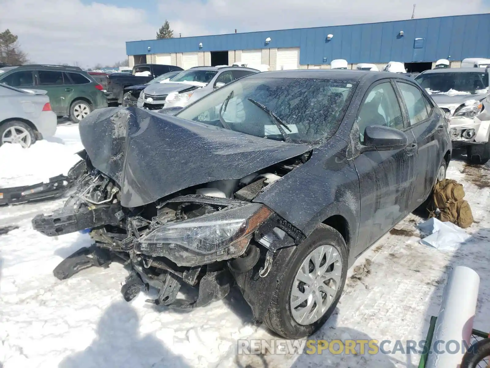 2 Photograph of a damaged car 2T1BURHE6KC184788 TOYOTA COROLLA 2019