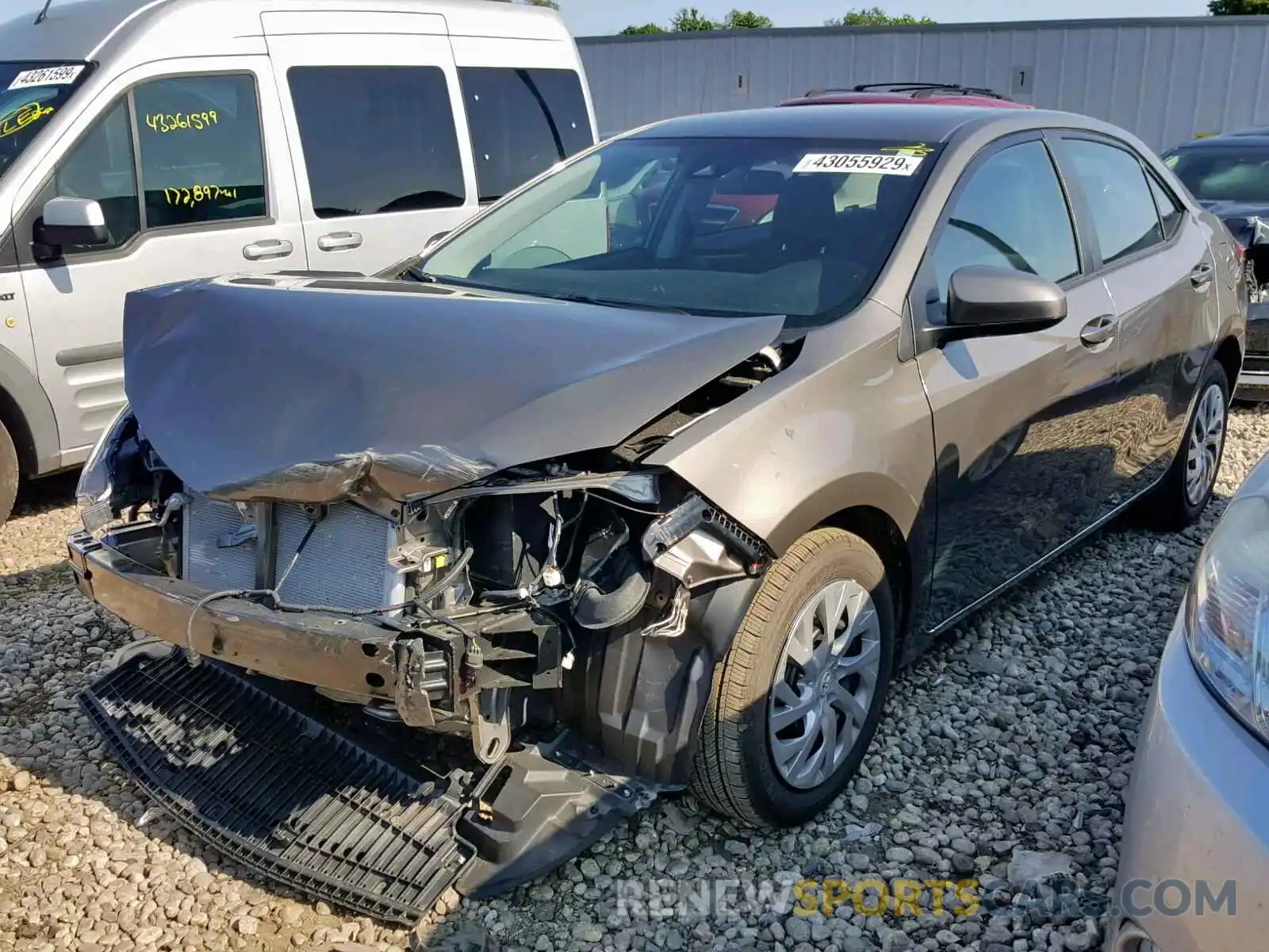 2 Photograph of a damaged car 2T1BURHE6KC185438 TOYOTA COROLLA 2019