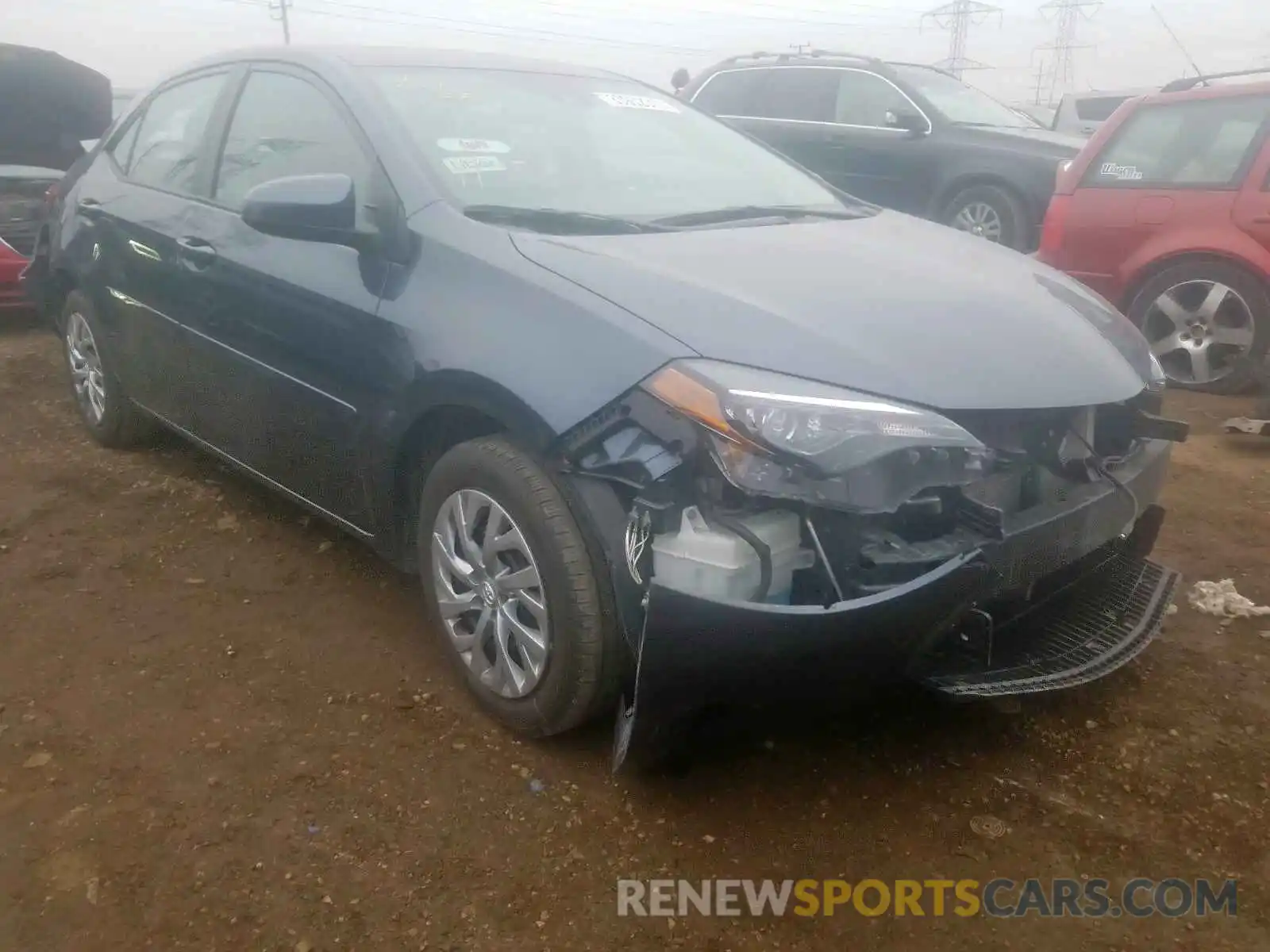 1 Photograph of a damaged car 2T1BURHE6KC185455 TOYOTA COROLLA 2019