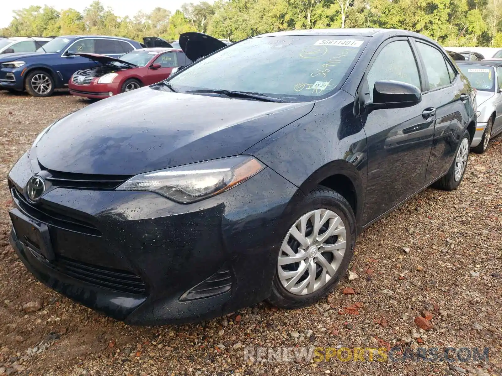 2 Photograph of a damaged car 2T1BURHE6KC185598 TOYOTA COROLLA 2019