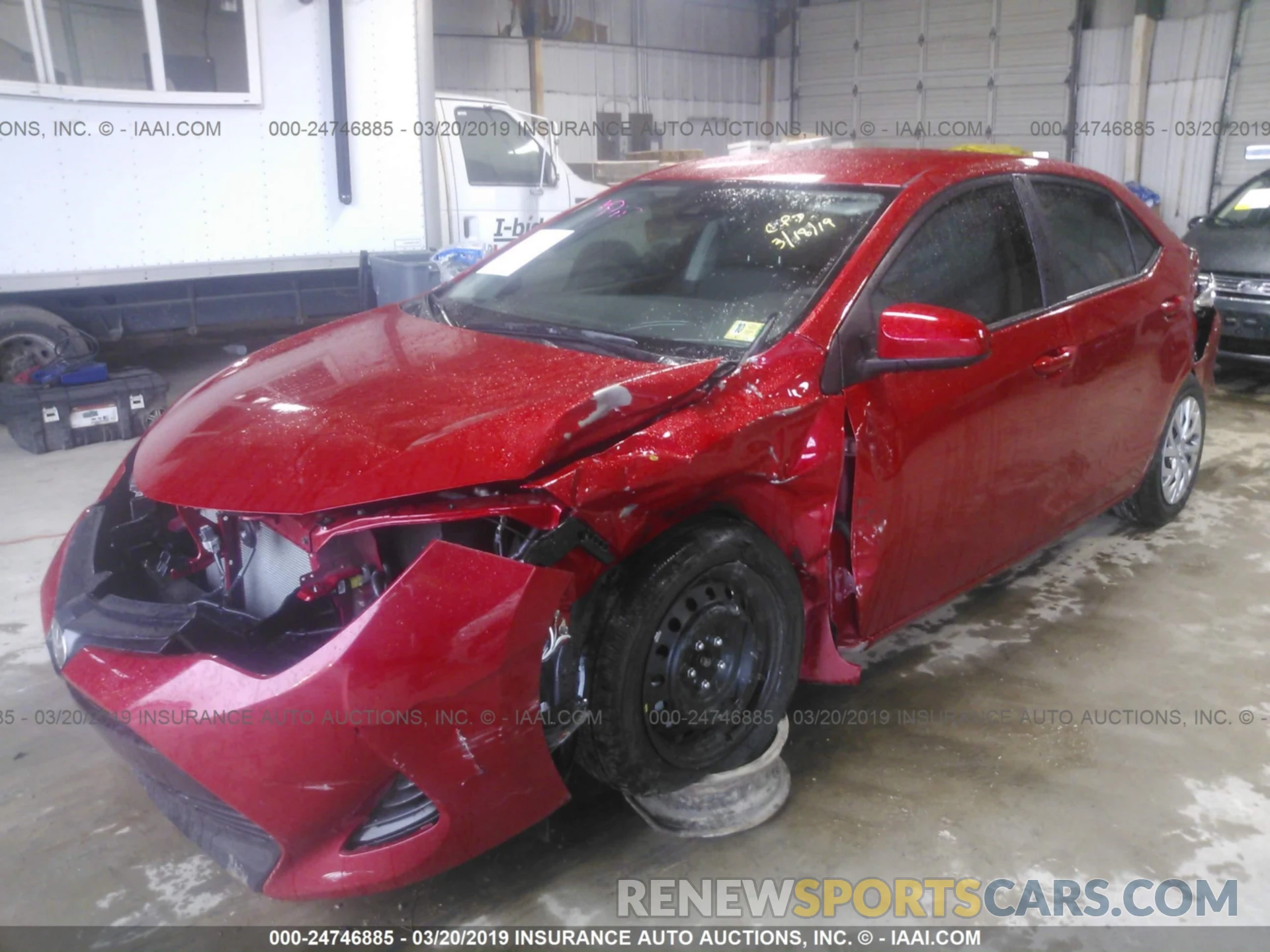 2 Photograph of a damaged car 2T1BURHE6KC185729 TOYOTA COROLLA 2019