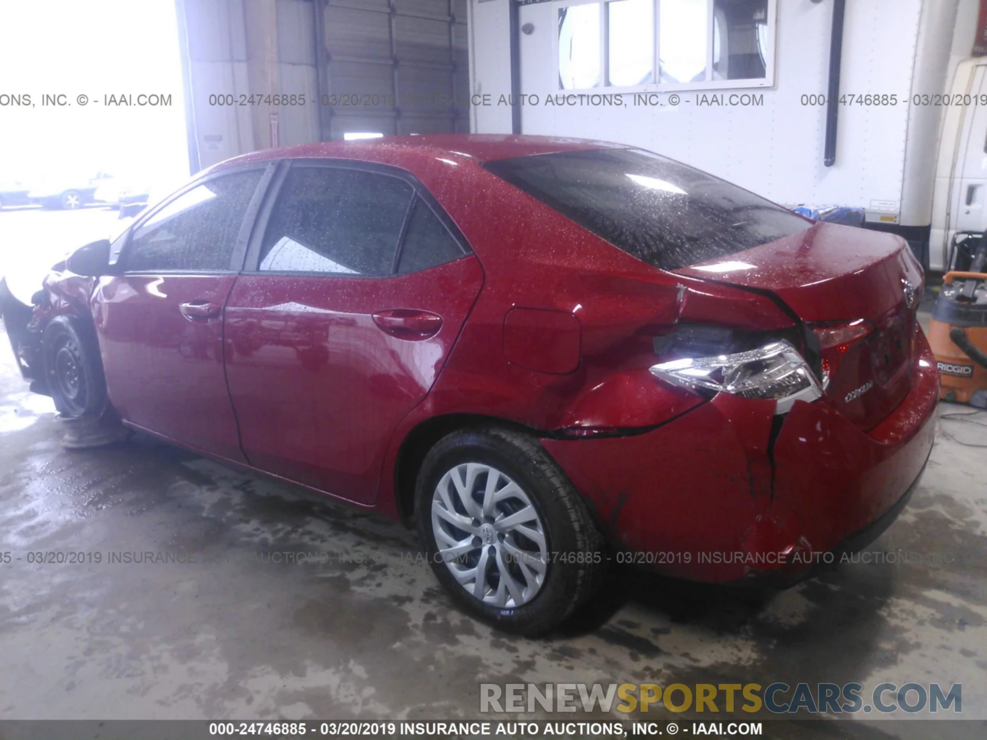 3 Photograph of a damaged car 2T1BURHE6KC185729 TOYOTA COROLLA 2019