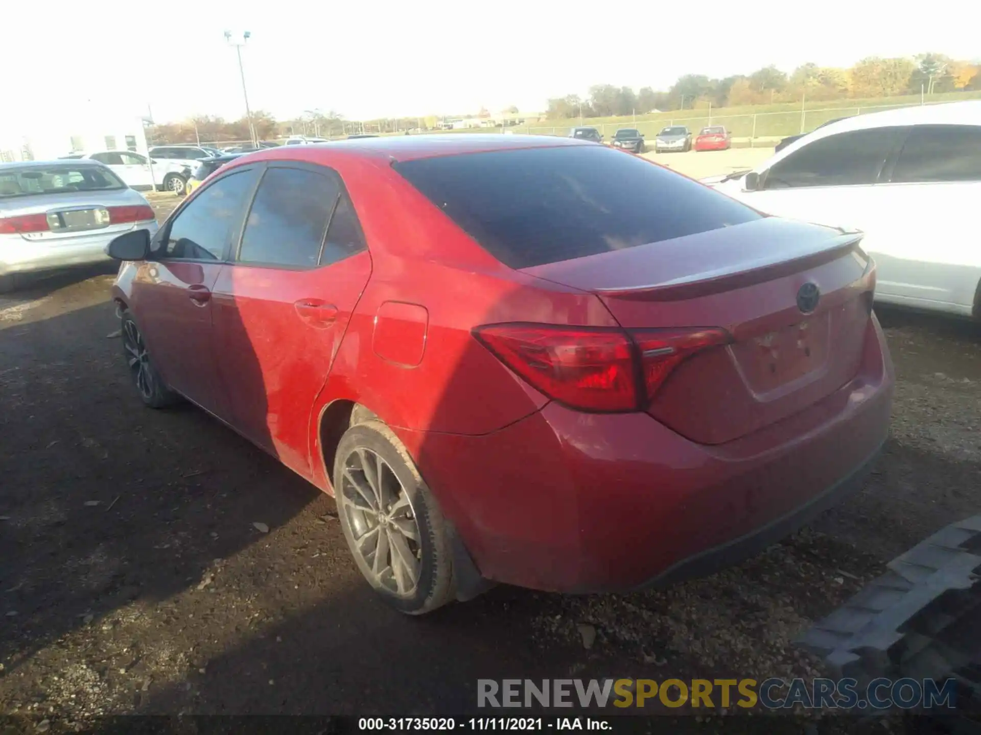 3 Photograph of a damaged car 2T1BURHE6KC185858 TOYOTA COROLLA 2019