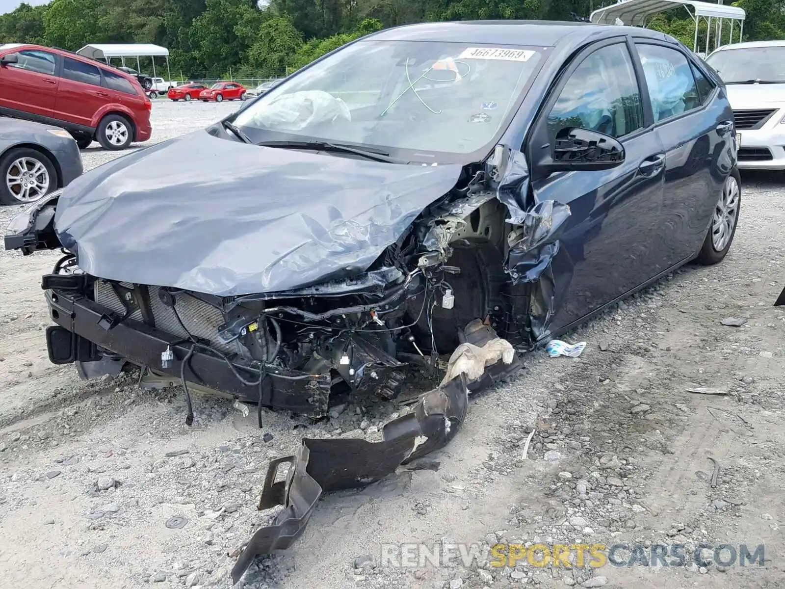 2 Photograph of a damaged car 2T1BURHE6KC185892 TOYOTA COROLLA 2019