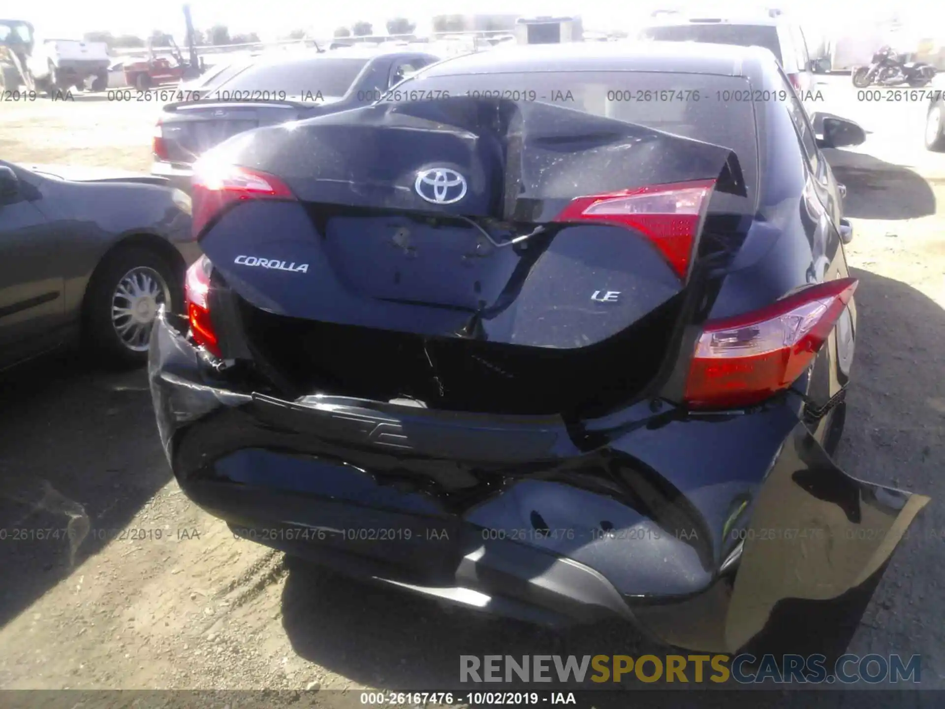 6 Photograph of a damaged car 2T1BURHE6KC186072 TOYOTA COROLLA 2019