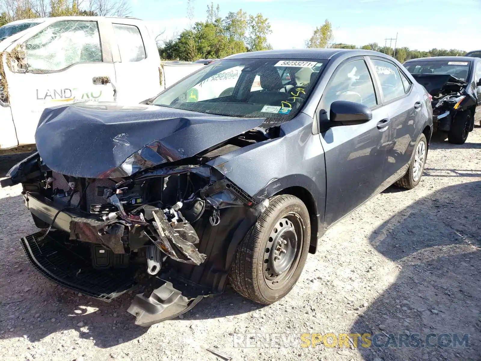 2 Photograph of a damaged car 2T1BURHE6KC186296 TOYOTA COROLLA 2019