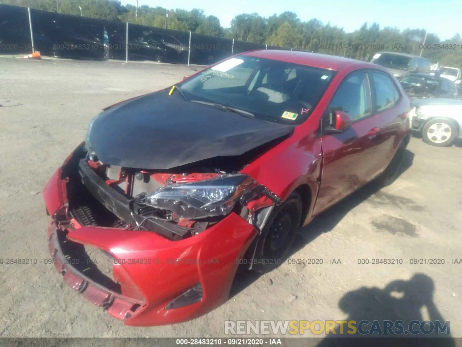 2 Photograph of a damaged car 2T1BURHE6KC186329 TOYOTA COROLLA 2019