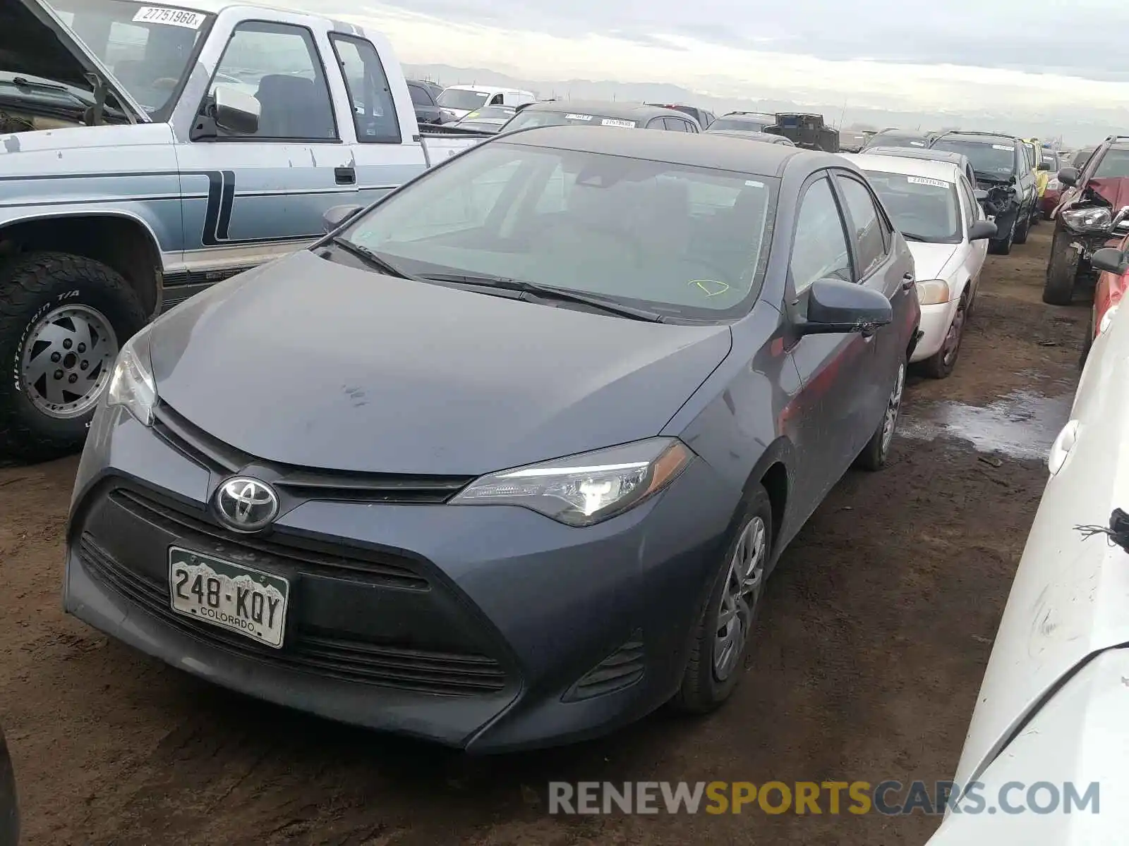 2 Photograph of a damaged car 2T1BURHE6KC186718 TOYOTA COROLLA 2019