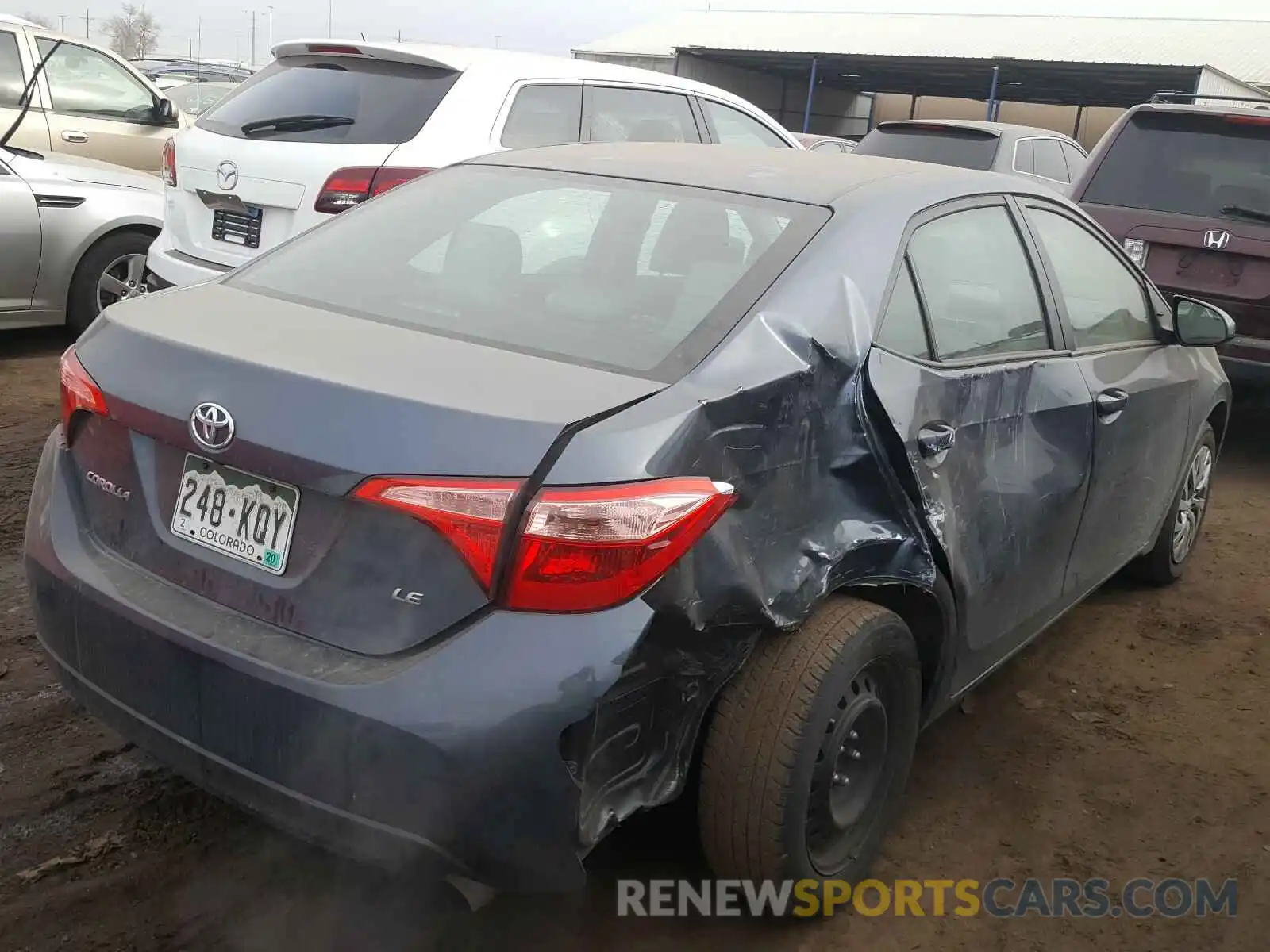 4 Photograph of a damaged car 2T1BURHE6KC186718 TOYOTA COROLLA 2019