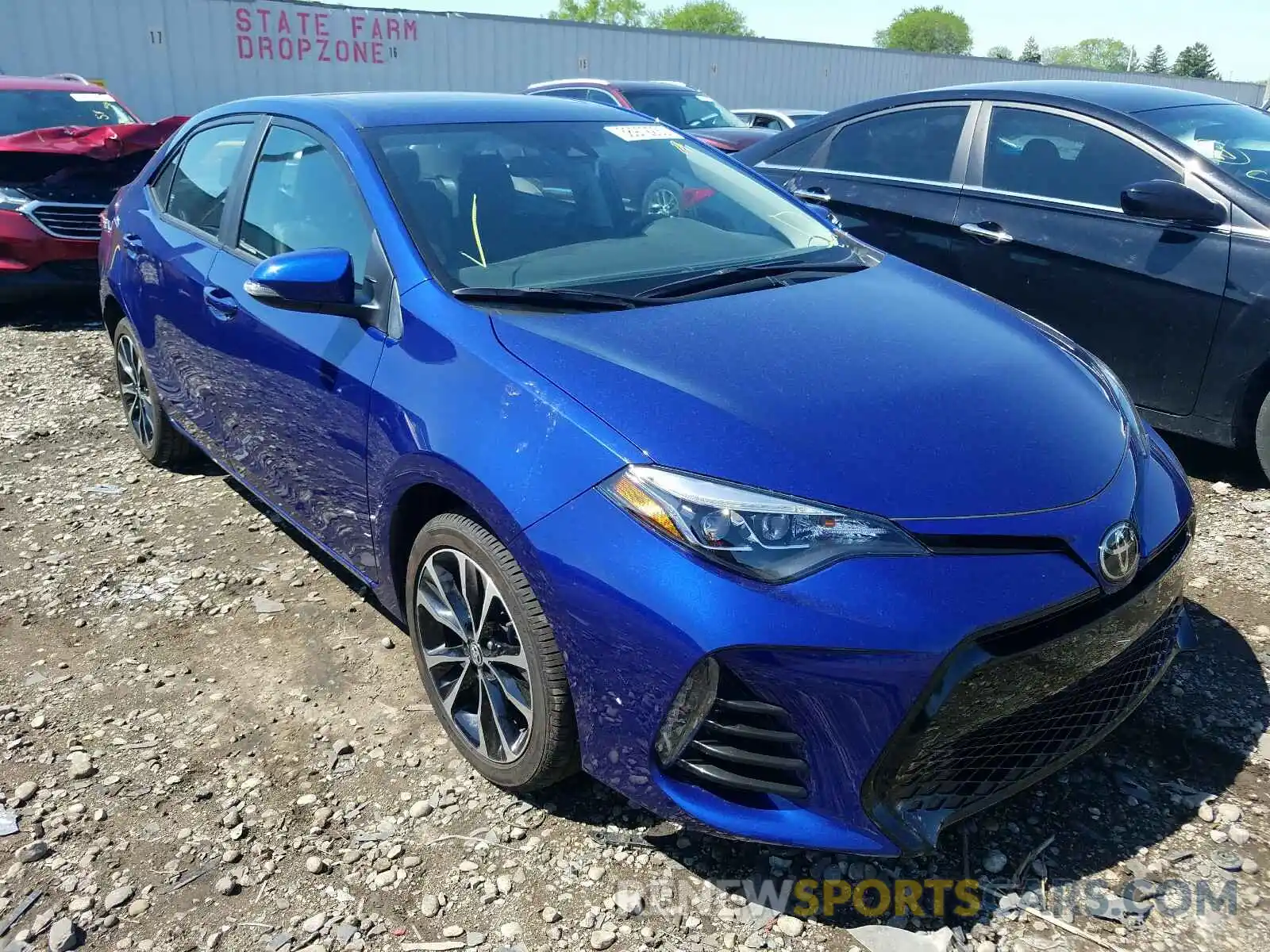 1 Photograph of a damaged car 2T1BURHE6KC186900 TOYOTA COROLLA 2019