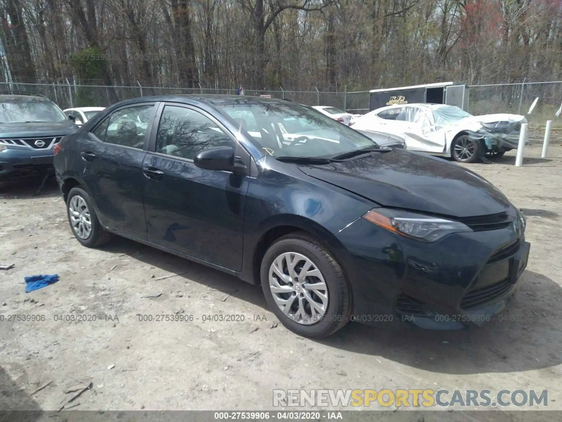 1 Photograph of a damaged car 2T1BURHE6KC187092 TOYOTA COROLLA 2019