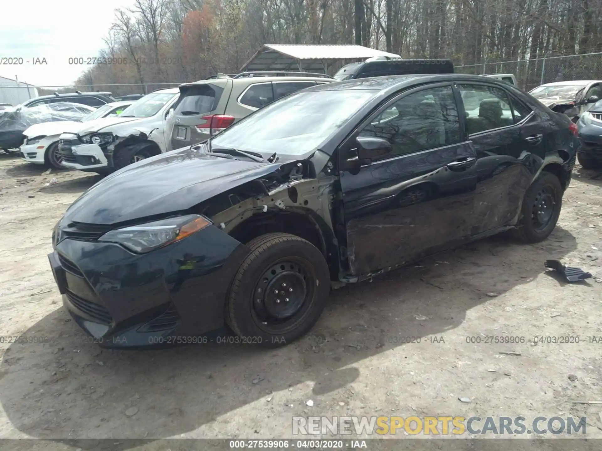 2 Photograph of a damaged car 2T1BURHE6KC187092 TOYOTA COROLLA 2019