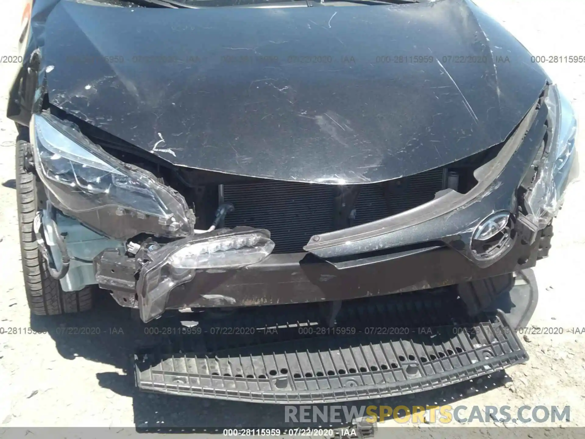 6 Photograph of a damaged car 2T1BURHE6KC187884 TOYOTA COROLLA 2019