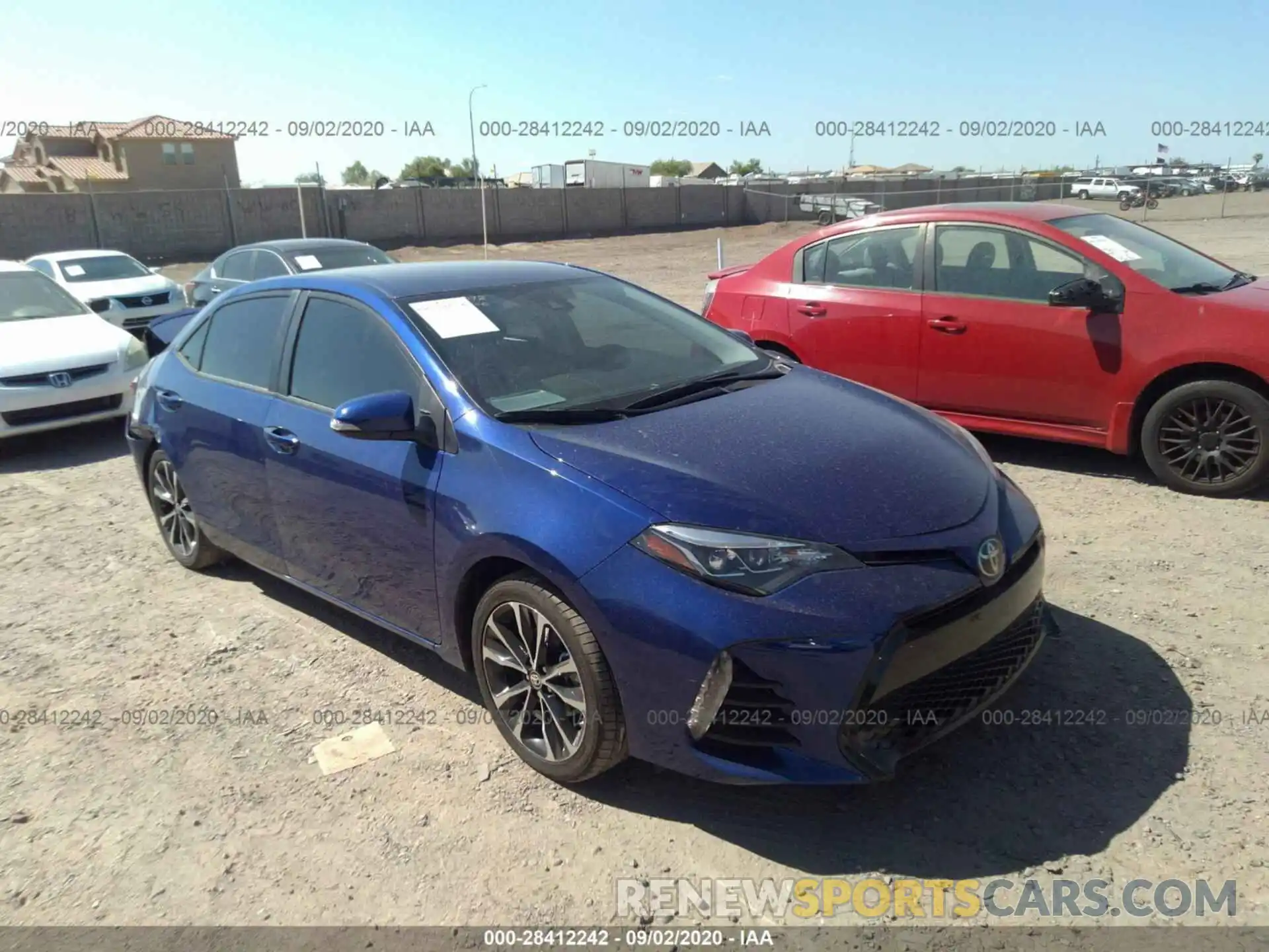 1 Photograph of a damaged car 2T1BURHE6KC188243 TOYOTA COROLLA 2019