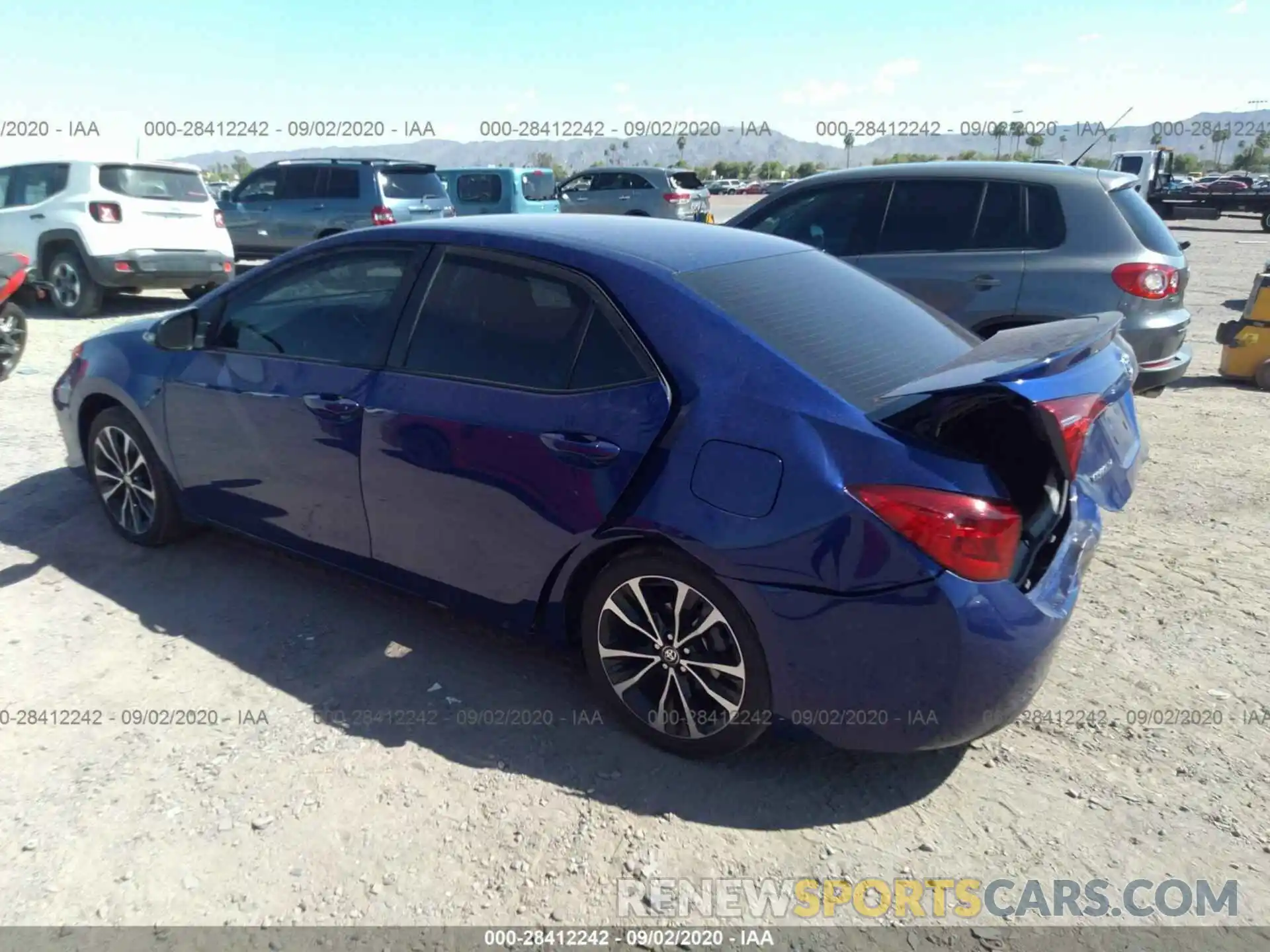 3 Photograph of a damaged car 2T1BURHE6KC188243 TOYOTA COROLLA 2019