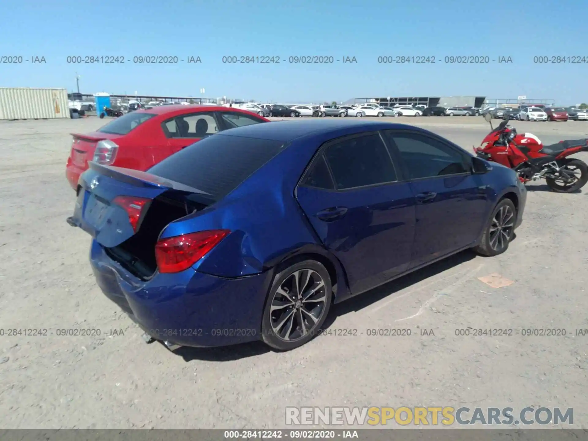 4 Photograph of a damaged car 2T1BURHE6KC188243 TOYOTA COROLLA 2019